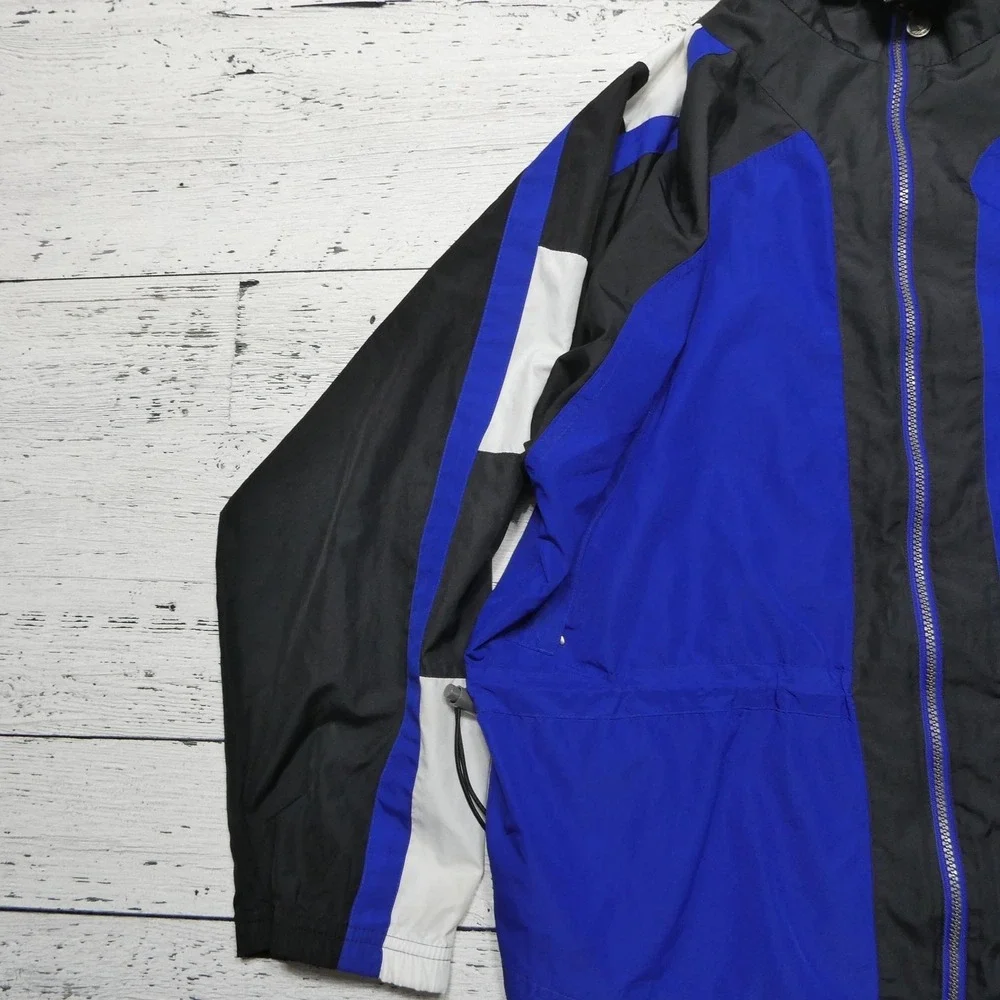 Vintage Adidas Originals Jacket Mens Large Blue Colorblock Windbreaker 90s